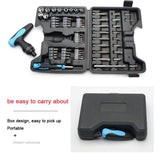 63pcs Combination Screwdriver Set with Straight Cross Plum Blossom Six Purpose Ratchet for Household 37116017