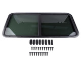 Universal RV Camper Window Teardrop Horizontal Sliding Glass Window 42" W X 22"H 10075928