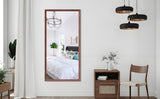 60"x30" Oversized Modern Rectangle Bathroom Mirror with walnut Frame Decorative Large Wall Mirrors W708P297663