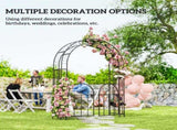 Steel Garden Arch with Gate 18123525