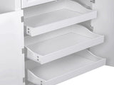K&K 71" Tall Kitchen Pantry Cabinet with 3 Pull Out Cabinet Organizers, Farmhouse Embossed Texture 77762773
