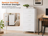 Tall Dresser for Bedroom with 5 Drawers, Vertical End Table and 73861900
