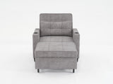 Futon Chair Bed Convertible Chair 3-in-1 Pull Out Sleeper Chair Beds with USB Ports,Wear-resistant 71472991