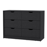 Basilea 4 Drawers Double Dresser with 2 pull down Cabinets Black B200P239598