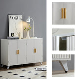 Sideboard Buffet cabinet with 4 doors and removable shelves, for living room, dining room, ivory W1705P179834