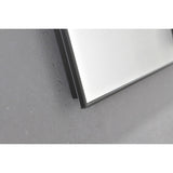 32x24 Inch LED Backlit Bathroom Mirror with Metal Frame, Wall Mounted Vanity Mirror with Smart Touch 93611282