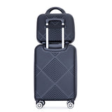 ZNTS 2Piece Luggage Sets ABS Lightweight Suitcase , Spinner Wheels, BLACK W284P149261