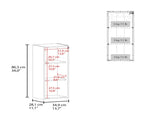 White Folding Table with Storage B062P290293