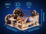 3d wooden puzzle Hand Whale music box Handmade Assembly Model kit Holidays birthdays Christmas gifts 98737089