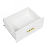Modern White 8-Drawer Dresser for Bedroom - Ample Storage Wide Chest of Drawers, Sturdy & Safe W1785P239197