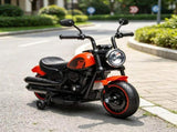 Red 6V Kids Ride-On Motorcycle Sturdy Anti-Tip Training Wheels, Single-Button Easy Start 16305275