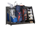 Gray Wooden Golf Bag Storage Rack 33785047
