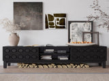 Modern Mid-Century Media Console with 4 Drawers and Cable Management, TV Console Table for TVs up to W757P305594