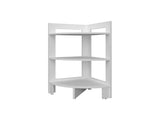 White Corner Shelf with 3 Shelf B062P252159