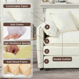 Oversized 41.73" Sofa Chair, Modern Upholstered Armchair with 1 Toss Pillow, Modular Sectional Sofa W3163P269202