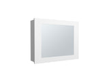 Medicine Cabinet 20.5" H, with 2 Shelves, 1 Door, and 1 Mirror, White B097P250869