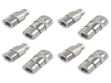 4 Sets 1/2" Flat Face Hydraulic Coupler Quick Connect Fit for Bobcat 16028 72097340