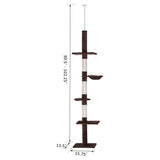 ZNTS Wooden Cat House/Cat Trees /Cat Climbing Tower （Prohibited by WalMart） 98529509