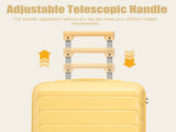 20 Inch ABS Hard Shell Travel Checked Luggage - Scratch Resistant Surface Four Multi-Directional W2787P437249