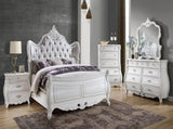 Opulence Modern Style 3-Drawer Night stand Made with Wood in Pearl White B009P240963
