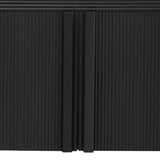 Striped Storage Cabinet with 4 Doors , Adjustable, Suitable for Study,Entrance and Living Room 00455216