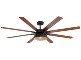 66 Inch Ceiling Fan With 6 Speed Wind 8 Dual Colors Blades Remote Control Reversible DC Motor With W934P211103