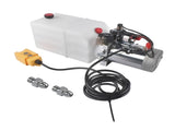 6 Quart Double Acting Hydraulic Pump 12V Replacement for Dump Trailers SAE6 80977260