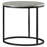 Grey and Gunmetal End Table B062P153603