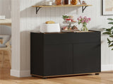 31.5" Kitchen Buffet Sideboard Cabinet with Push-to-Open Doors, Wood Storage Cabinet for Dining Room 63808067