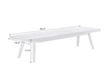 Larwich White Solid Wood Slatted Bench T2574P160499