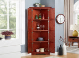 4-Tier 72" Corner Kitchen Pantry Storage Cabinet with 8 Doors Tall Storage Cabinet, Corner Cabinet W1758P211013