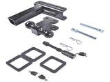 Adjustable Trailer Hitch Fits 2.5" Receiver 6-Inch Drop/Rise 2" & 2-5/16" Ball 22000 LBS GTW with 72415064