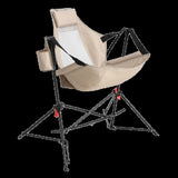 Hammock Camping Chair, Folding Portable Rocking Chair, Aluminum Alloy Adjustable Back Swinging Chair 01230280