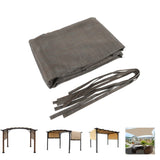 Outdoor Pergola Sun Shade Cover Cloth Patio Canopy HDPE Permeable with Grommets W419P312737