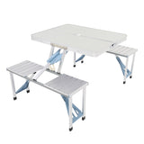 ZNTS One Piece Folding Table and Chair Aluminum Alloy 66376598