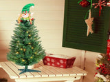 3ft 129 Branches with Santa Claus Decoration PVC Branch Iron Bracket Christmas Tree Green 57400666