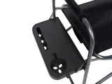 Director Chair with Side Table, Black 03847436