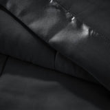 Lightweight Down Alternative Blanket with Satin Trim Black King B035P266699