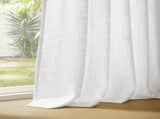 2- Piece 40x102" 300gsm poly linen curtain with 7 pinch pleat per pc B035P482982