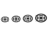 4 Round Ironwork Plant Racks With 4-1 Black Paint Prints 62508492