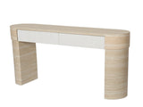 Entryway Table,Two Hidden Handle Drawers, Console Table ,Easy Assembly, for Entrance Dinning Room W3040P455735