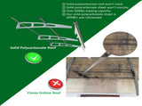 79" x 34" Window Awnings Door Entrance Canopy, Aluminum Alloy Bracket, 0.137 Inch Thick Crystal W2205P180075