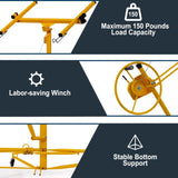 16ft Lift Drywall Panel Hoist Jack for Ceiling - Yellow W1550104607
