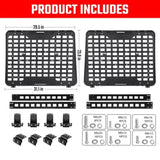 Rear Window Storage Panel,Window Cargo Shelf Compatible with Jeep Wrangler 2007-2018 JK 4 Doors W2801P335511