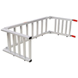 Aluminum Ramp 1,400 LBS/Pair, For Motorcycle/Lawn Mower/ATV Ramp and Tailgate Extender Combo 2 in 1, W465P257046