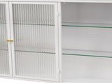 3 Door Arched Wall Mounted Glass Cabinets for Kitchen, Living Room and Bathroom W757P221502