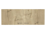 White and Light Oak Rectangle 2-Door Wall Cabinet B06280327