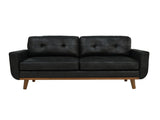 65-inch Modern Minimalist Two-Seater Sofa, featuring breathable Foil fabric and solid wood legs W5568P478823