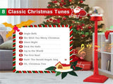 5 Ft Christmas Streetlamp Decor 360&deg Rotating Santa/Snowman/Tree, 15 Colorful LEDs, 8 Tunes, 2 87076378