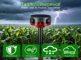 Solar Powered Motion Activated Alarm, PIR Motion Sensor Unit with 129dB Alert, Custom Voice 80229028
